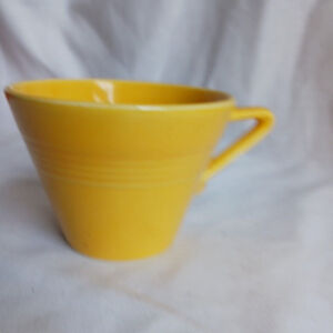 Vintage Homer Laughlin Fiesta Harlequin Yellow Coffee Cup